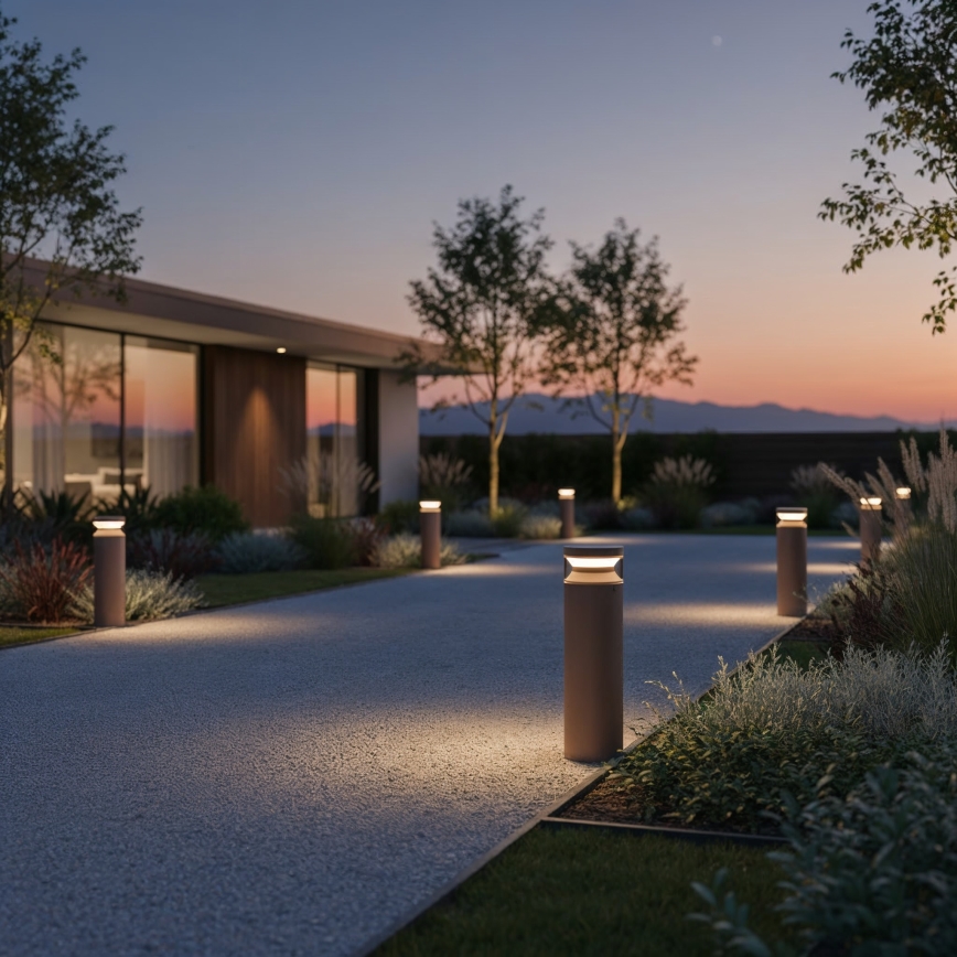 Ideal Lux - LED spoljašnja lampa BOEING LED/14W/230V 40 cm CRI 90 IP65 braon