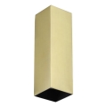 Ideal Lux - LED spot svetiljka LOOK 1xGU10/7W/230V CRI 90 6x6 cm mesing