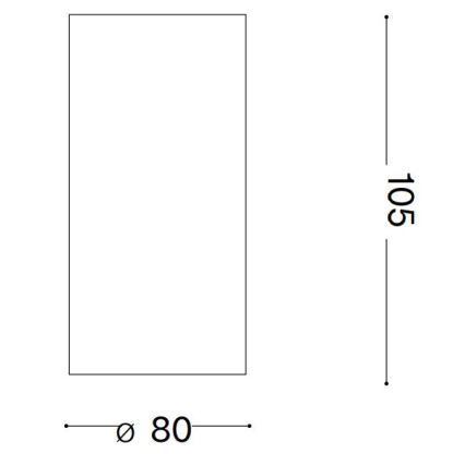 Ideal Lux - LED spot svetiljka NITRO LED/10W/230V prečnik 8 cm CRI 90 bela