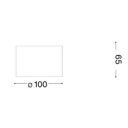 Ideal Lux - LED spot svetiljka SPIKE 1xGX53/9W/230V prečnik 10 cm bakarna