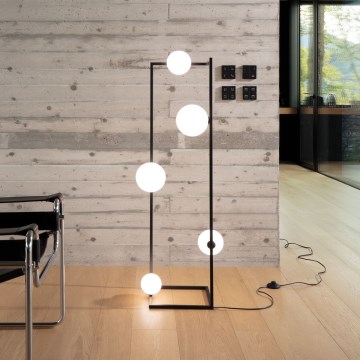 Ideal Lux - LED stojeća lampa ANGOLO 5xG9/3W/230V crna