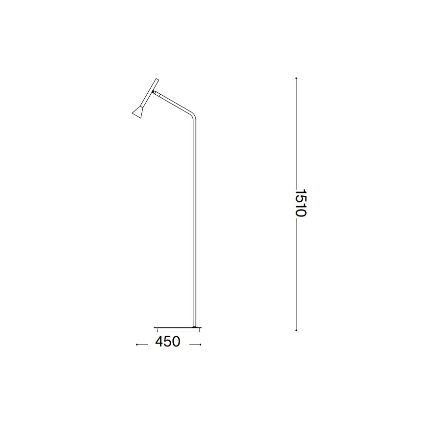 Ideal Lux - LED stojeća lampa DIESIS LED/4,5W/230V CRI 95 crna