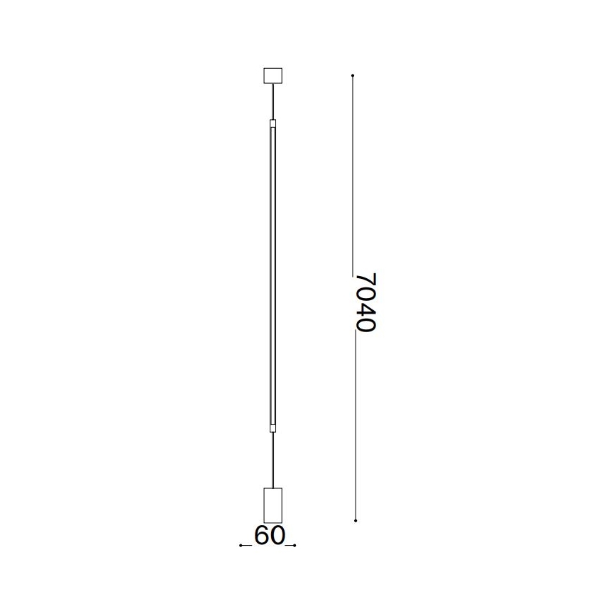 Ideal Lux - LED stojeća lampa FILO LED/14W/230V 2700K CRI 90 mesing