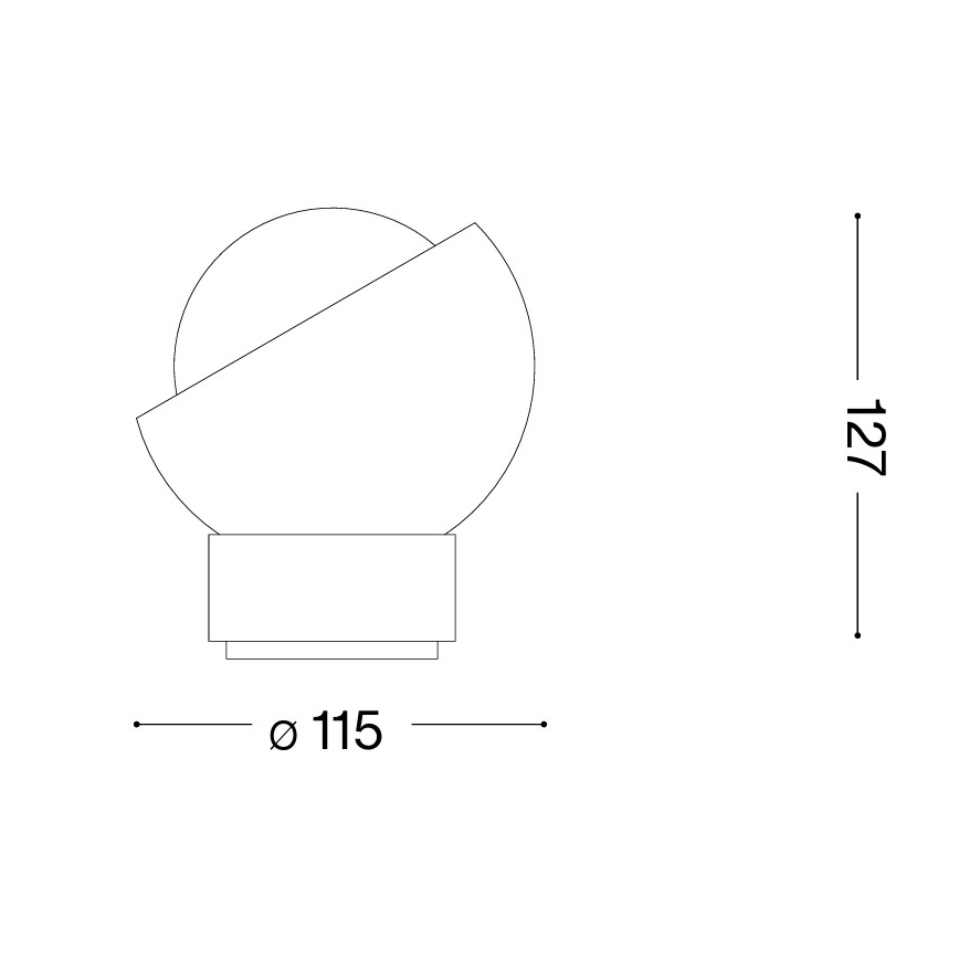 Ideal Lux - LED stona lampa BLOOM 1xG9/3W/230V crna