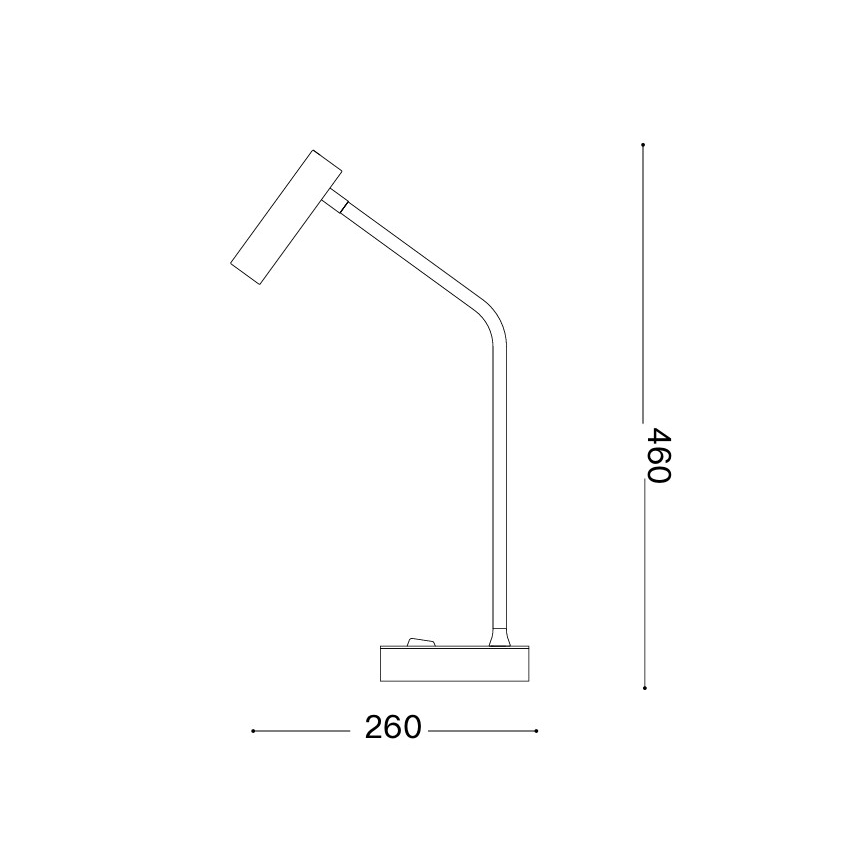 Ideal Lux - LED stona lampa EASY LED/3,5W/230V CRI 90 bela