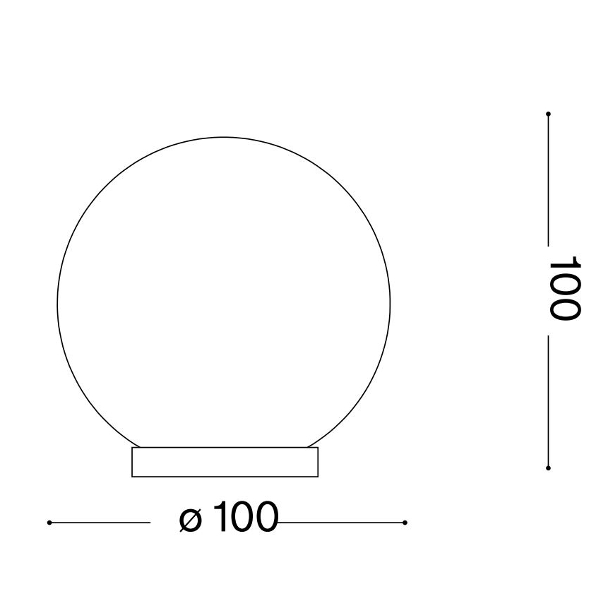 Ideal Lux - LED stona lampa MAPA 1xG9/3W/230V prečnik 10 cm bela