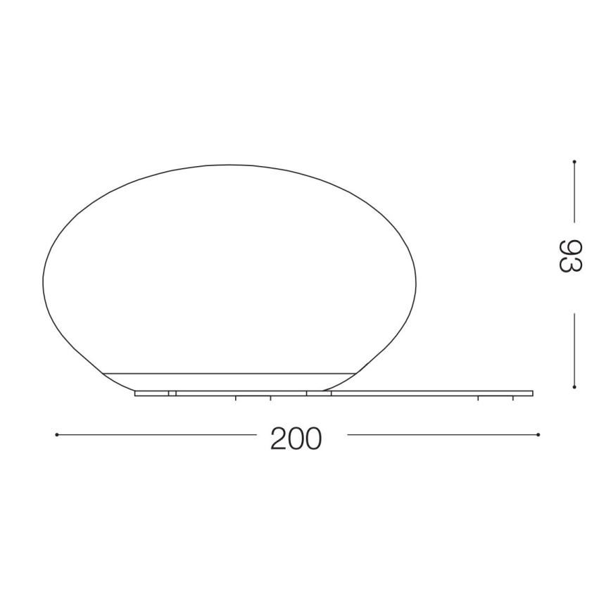 Ideal Lux - LED stona lampa NINFEA 1xGX53/9W/230V bela