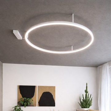 Ideal Lux - LED stropna svetiljka ORACLE SLIM LED/37W/230V 4000K CRI 90 prečnika 70 cm bela