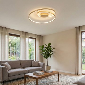 Ideal Lux - LED stropna svetiljka OZ LED/47W/230V prečnik 60 cm CRI 90 zlatna