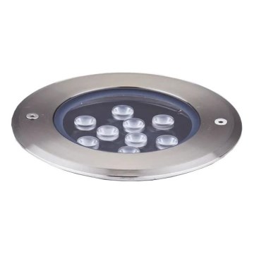 Ideal Lux - LED ugradna podna svetiljka FLOOR LED/12W/230V, prečnik 14 cm, CRI 90, IP67, sjajni hrom