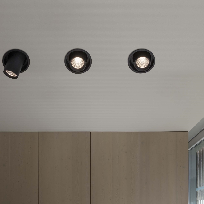 Ideal Lux - Ugradno LED spot svetlo NOVA LED/12W/230V 4000K CRI 90, prečnik 10 cm, crno