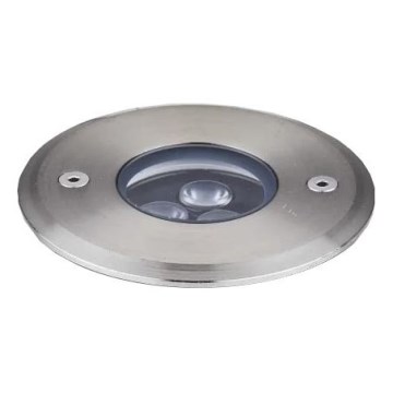 Ideal Lux - LED ugradno podno svetlo FLOOR LED/3W/230V, prečnik 9 cm, CRI 90, IP67, sjajni hrom