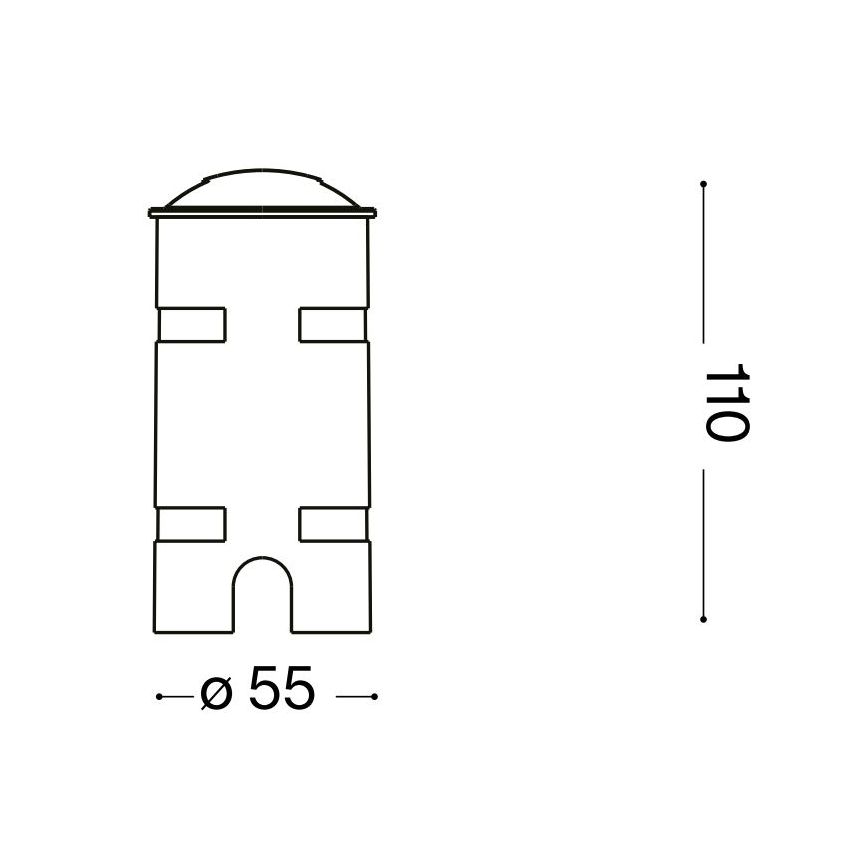 Ideal Lux - LED ugradno svetlo ROCKET LED/2W/24V CRI 90 IP68 matni hrom