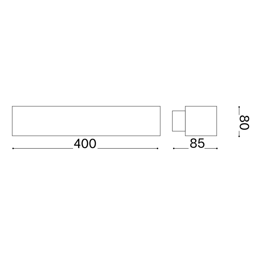 Ideal Lux - LED zidna lampa CRAFT LED/12W/230V CRI 90 bukva