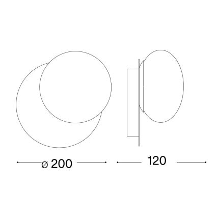 Ideal Lux - LED zidna lampa NINFEA 1xGX53/9W/230V bela