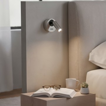 Ideal Lux - LED zidna spot svetiljka BEAN LED/3W/230V CRI 90, sjajni hrom