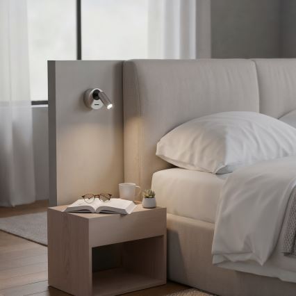 Ideal Lux - LED zidna spot svetiljka BEAN LED/3W/230V CRI 90, sjajni hrom