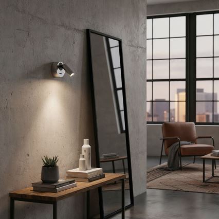 Ideal Lux - LED zidna spot svetiljka BEAN LED/3W/230V CRI 90, sjajni hrom