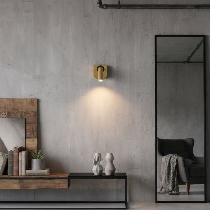 Ideal Lux - LED zidna spot svetiljka BEAN LED/3W/230V CRI 90 zlatna