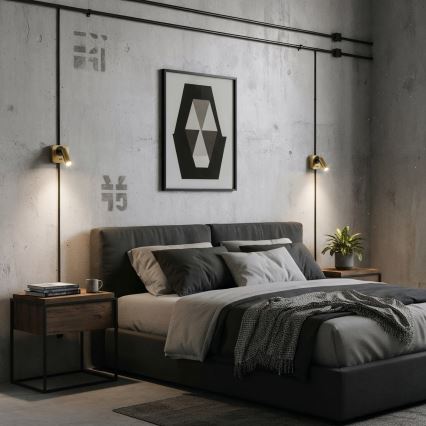 Ideal Lux - LED zidna spot svetiljka BEAN LED/3W/230V CRI 90 zlatna