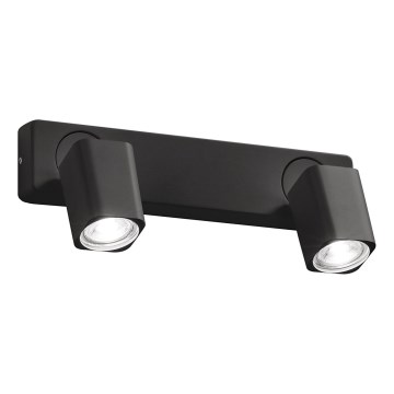 Ideal Lux - LED zidna spot svetiljka RUDY 2xGU10/7W/230V CRI 90 crna