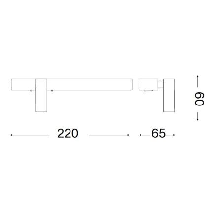 Ideal Lux - LED zidna svetiljka BONNE 2xLED/6,5W/230V CRI 90 zlatna