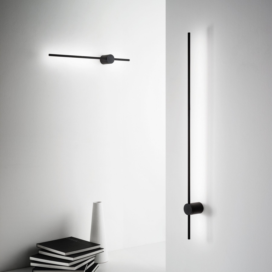 Ideal Lux - LED zidna svetiljka ESSENCE LED/12W/230V 4000K 70 cm CRI 90 crna