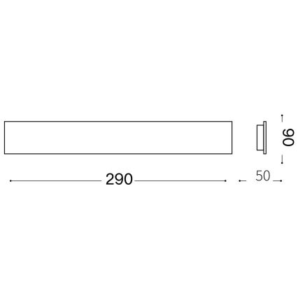 Ideal Lux - LED zidna svetiljka ZIG ZAG LED/12,5W/230V 29 cm CRI 90 mesing