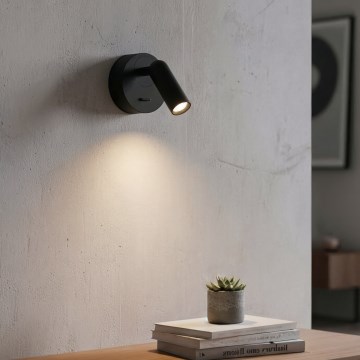 Ideal Lux - LED zidni spot BEAN LED/3W/230V CRI 90 crna