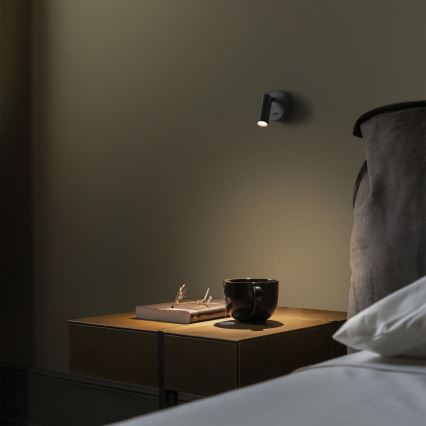 Ideal Lux - LED zidni spot BEAN LED/3W/230V CRI 90 crna