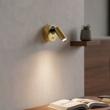 Ideal Lux - LED zidni spot BEAN LED/3W/230V CRI 90 mesing