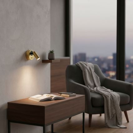 Ideal Lux - LED zidni spot BEAN LED/3W/230V CRI 90 mesing