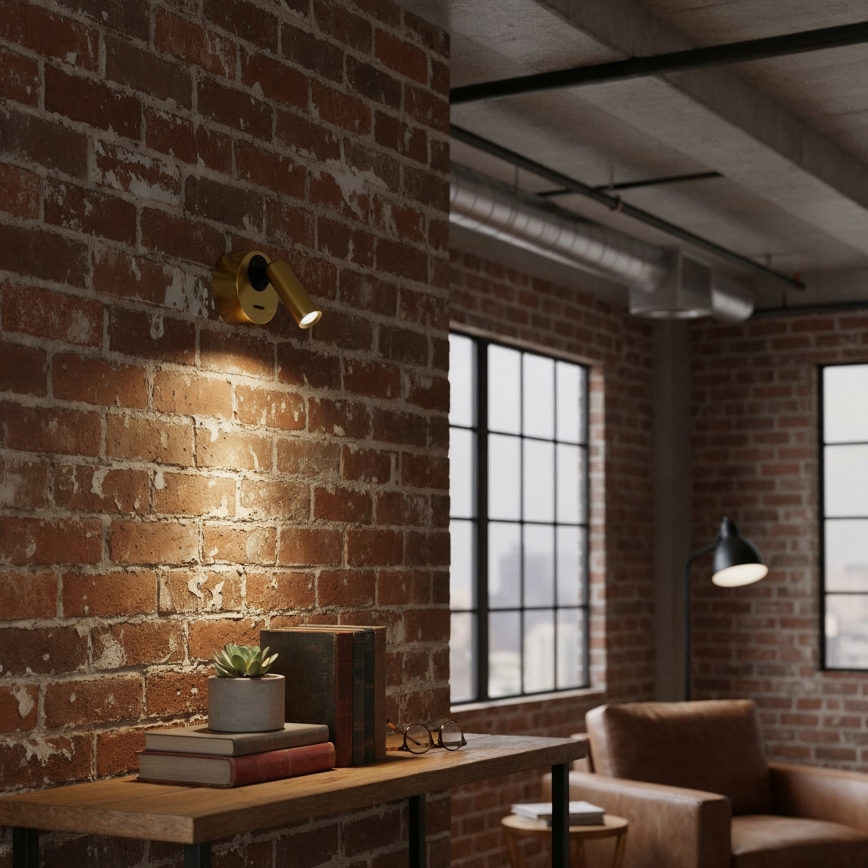 Ideal Lux - LED zidni spot BEAN LED/3W/230V CRI 90 mesing