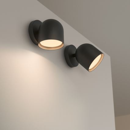 Ideal Lux - LED zidno reflektorsko svetlo DODO 1xGX53/9W/230V crna