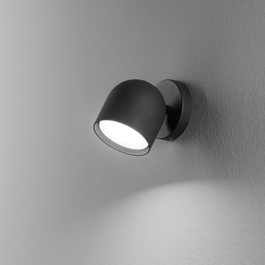 Ideal Lux - LED zidno reflektorsko svetlo DODO 1xGX53/9W/230V crna