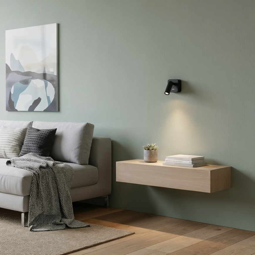 Ideal Lux - LED zidno spot svetlo BEAN LED/3W/230V CRI 90 crna