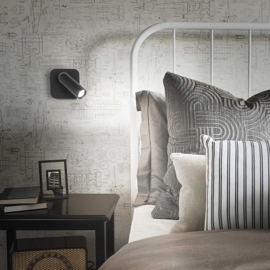 Ideal Lux - LED zidno spot svetlo BEAN LED/3W/230V CRI 90 crna