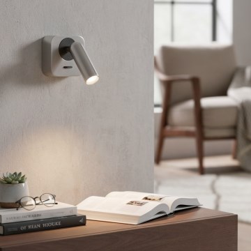 Ideal Lux - LED zidno spot svetlo BEAN LED/3W/230V CRI 90 sjajni hrom