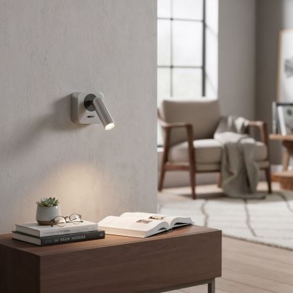 Ideal Lux - LED zidno spot svetlo BEAN LED/3W/230V CRI 90 sjajni hrom