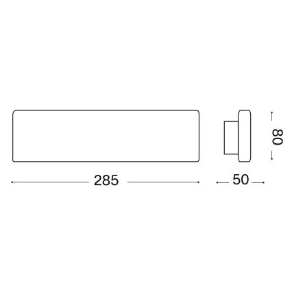 Ideal Lux - LED zidno svetilo DESK LED/12,5W/230V CRI 90 crna