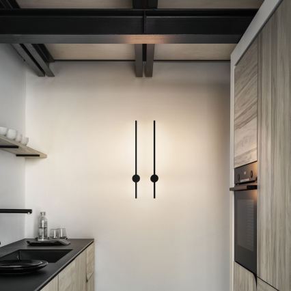 Ideal Lux - LED zidno svetilo ESSENCE LED/12W/230V 2700K 70 cm CRI 90 crno