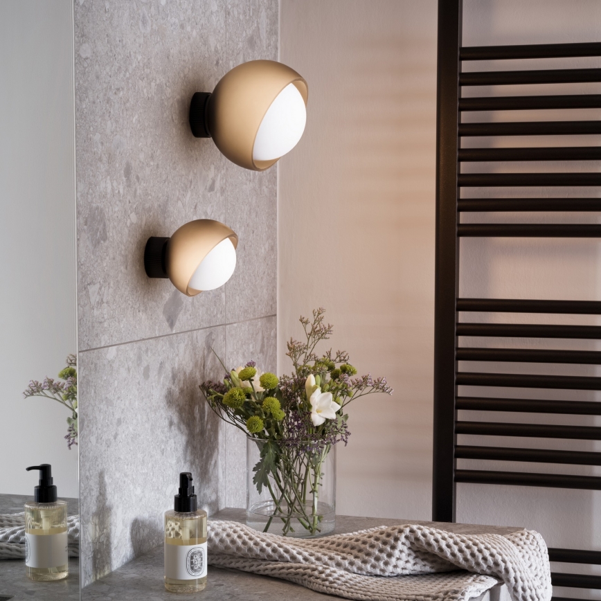 Ideal Lux - LED zidno svetlo BLOOM 1xG9/3W/230V zlatno/zadimljeno bež