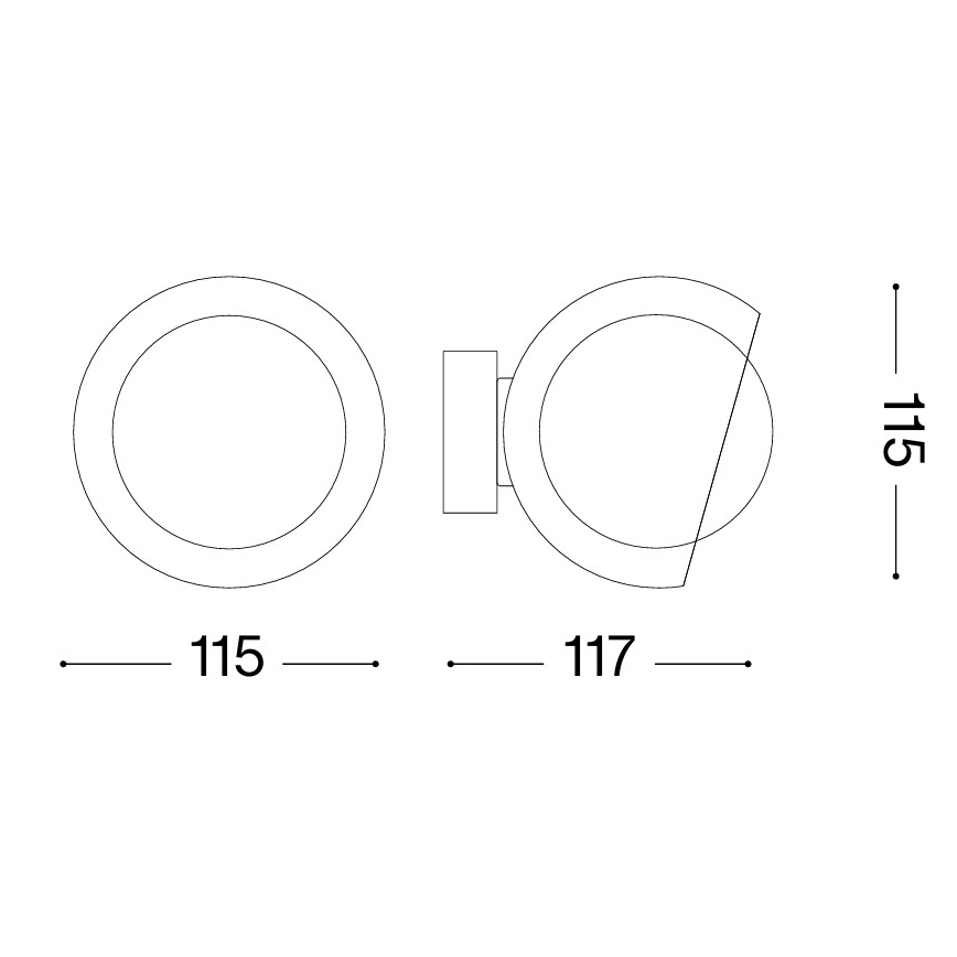 Ideal Lux - LED zidno svetlo BLOOM 1xG9/3W/230V zlatno/zadimljeno bež