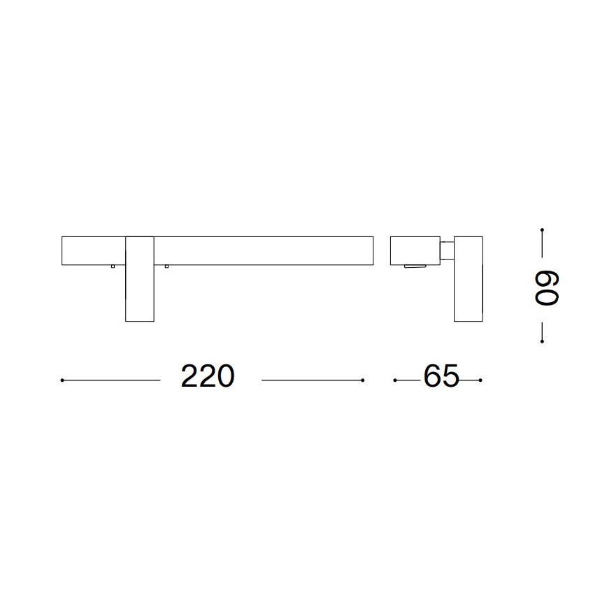 Ideal Lux - LED zidno svetlo BONNE LED/6,5W/230V CRI 90 belo