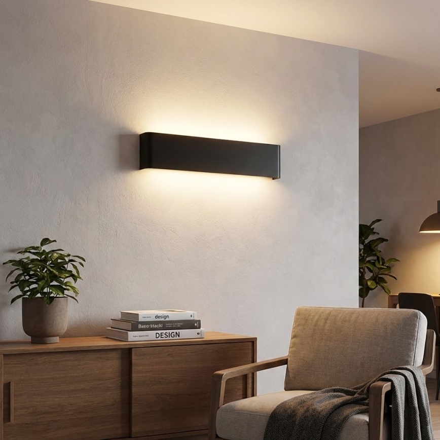 Ideal Lux - LED zidno svetlo DELTA LED/37W/230V 3000K 110 cm CRI 90 crna
