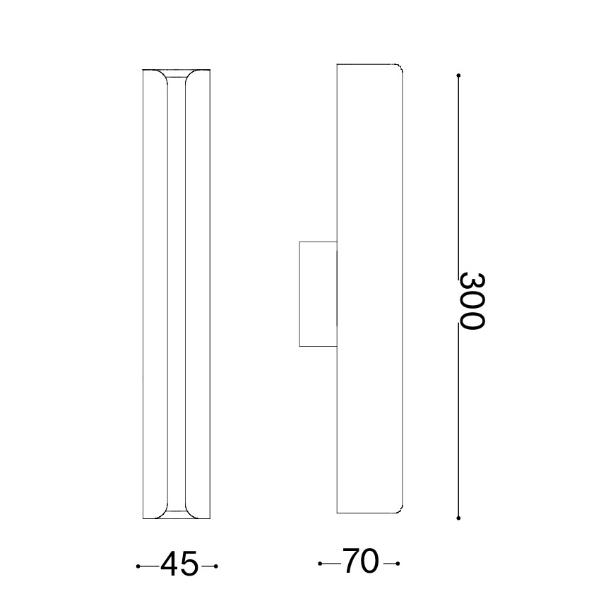 Ideal Lux - LED zidno svetlo DORICA LED/8,5W/230V CRI 90 mesing