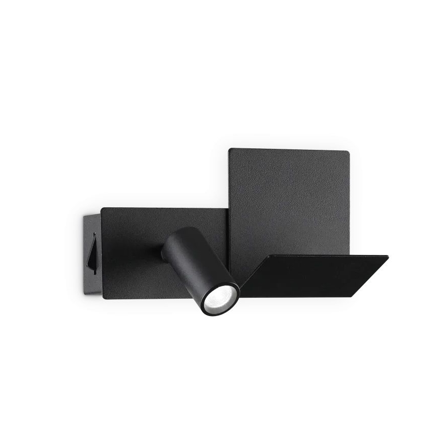 Ideal Lux - LED zidno svetlo KOMODO LED/4,5W/230V USB CRI 90 crno