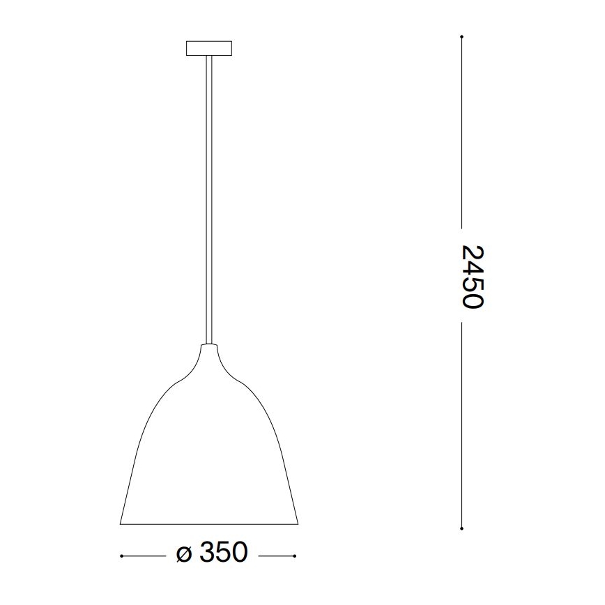 Ideal Lux - Luster na kablu HAUNT 1xE27/60W/230V prečnik 35 cm bež