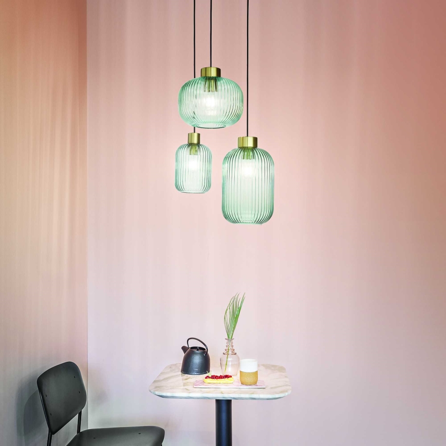 Ideal Lux - Luster na kablu MINT 1x E27/60W/230V prečnik 24 cm zelena