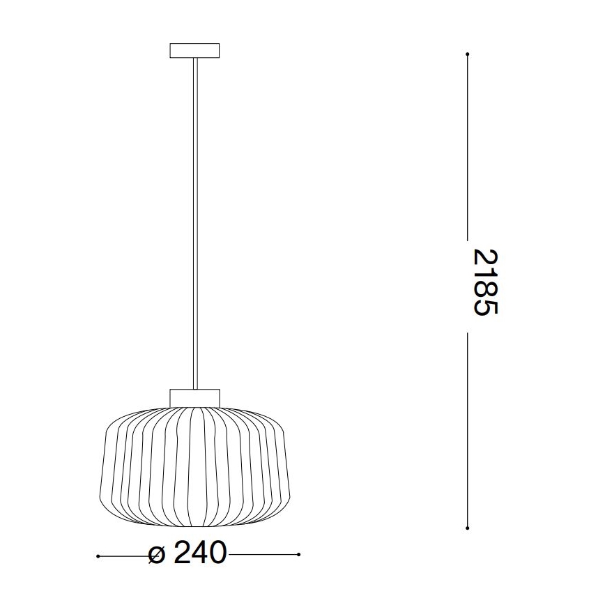 Ideal Lux - Luster na kablu MINT 1x E27/60W/230V prečnik 24 cm zelena